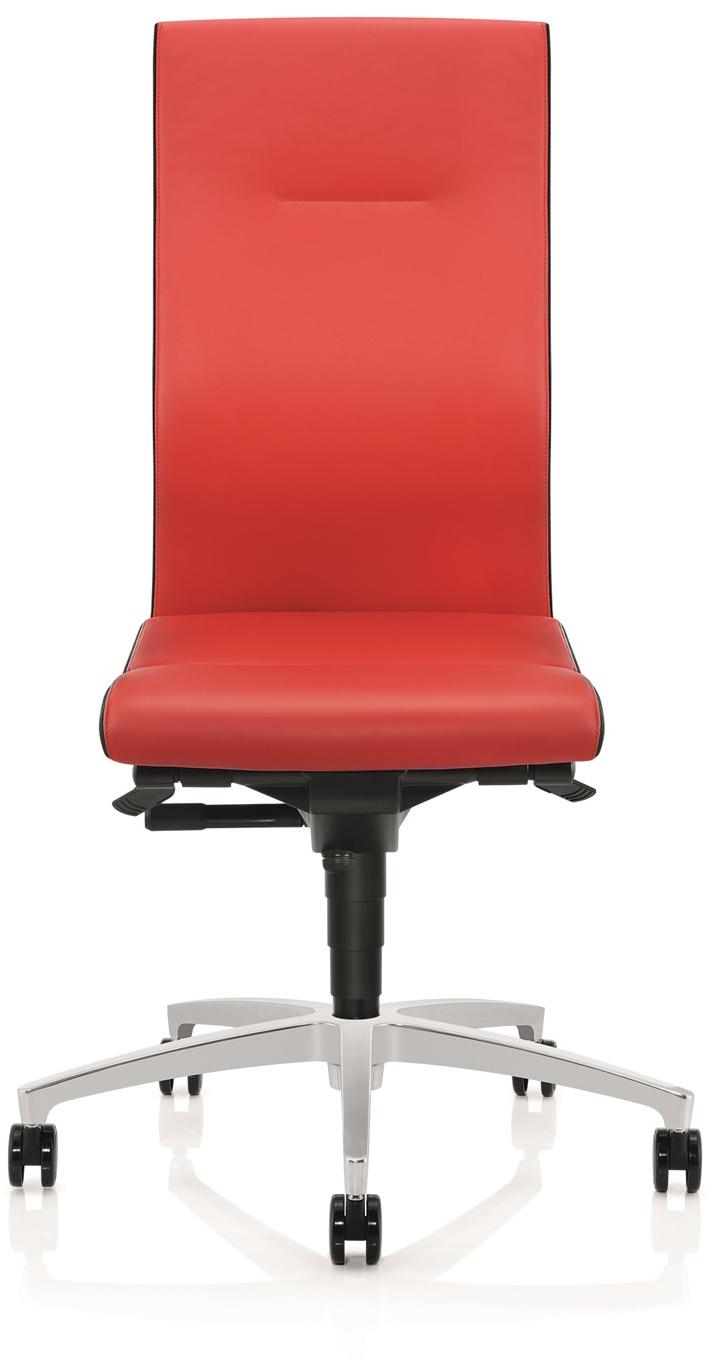 ZÜCO Регулируемое по высоте вращающееся офисное кресло, обитое кожей Cubo advanced flex Cx 103 - Вид №1