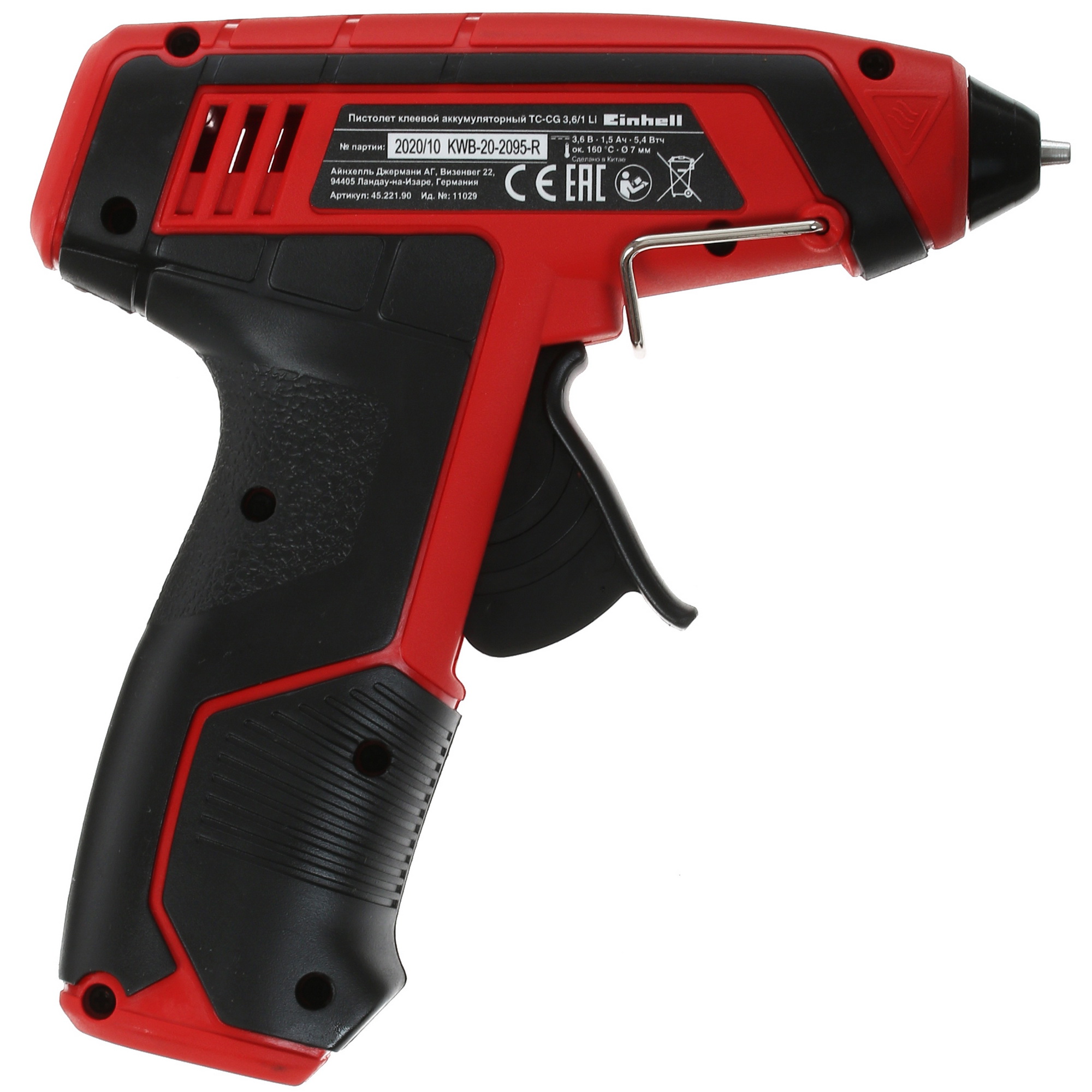 Клеевой пистолет Einhell TC-CG 3.6/1 Li 5311685 STDN-0026449 - Вид №1