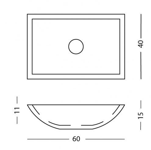 Ab22 Накладная раковина на столешницу  овальная PIMAR  - Вид №1