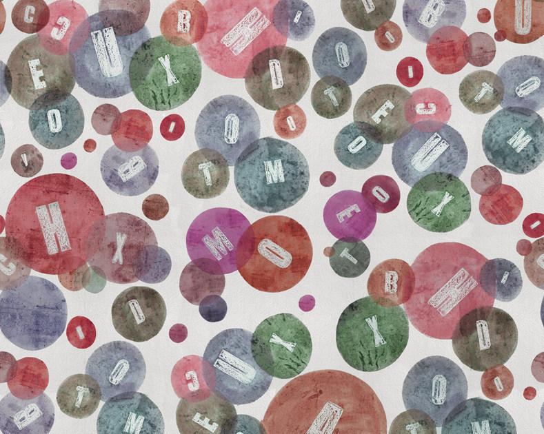 Wall&decò Обои в горошек с тиснением Contemporary wallpaper 2015 sun-id-1353642 - Вид №1