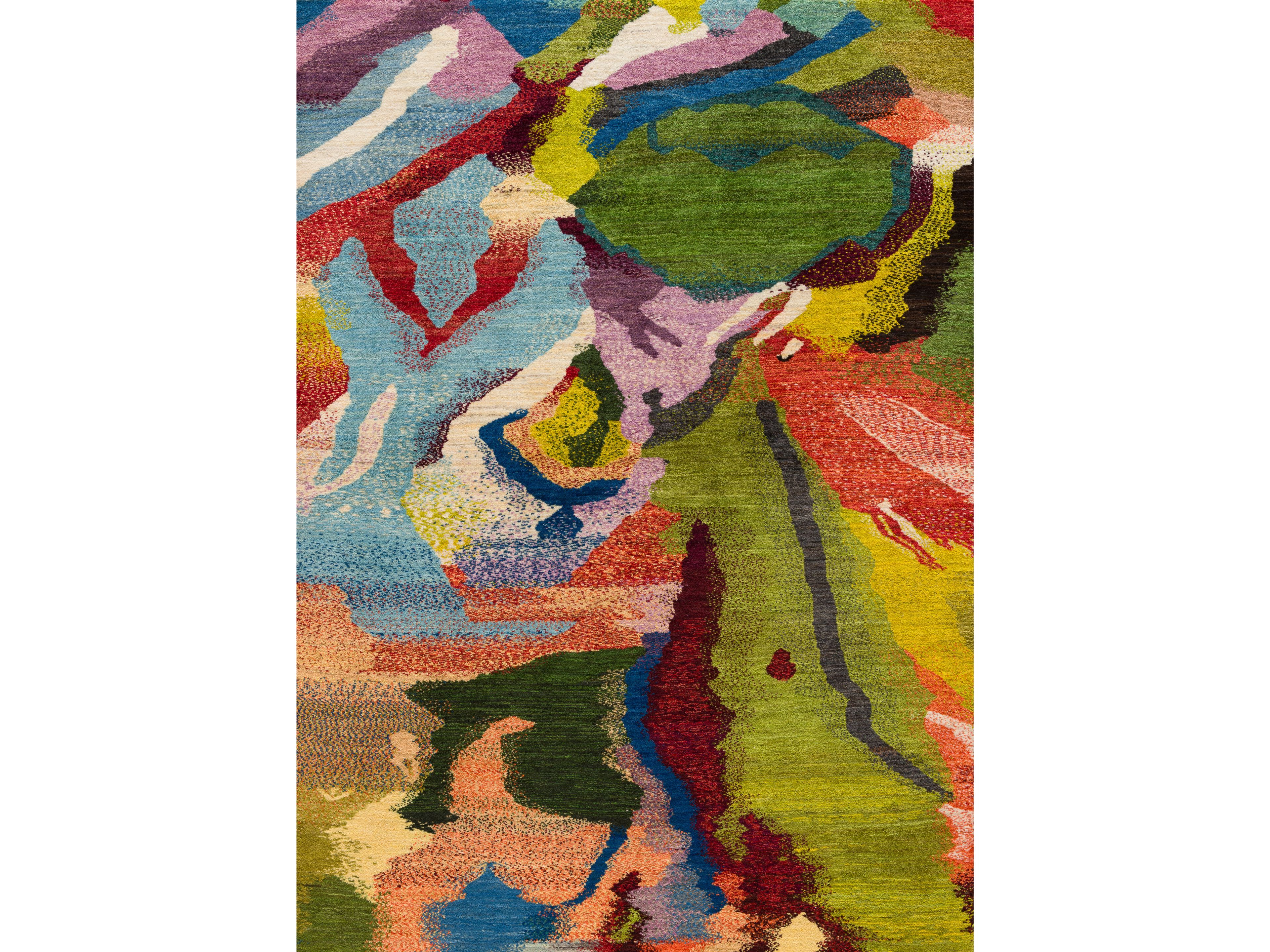 Прямоугольный шерстяной ковер Zollanvari Камвольный мрамор-дизайнер ARCH-00137269 - Вид №1