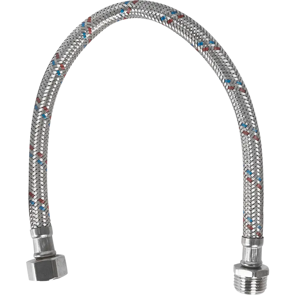 Гибкая подводка для воды Aquabeam 1/2"x1/2" гайка - штуцер 40 см 86853119 STLM-2074223  - Вид №2