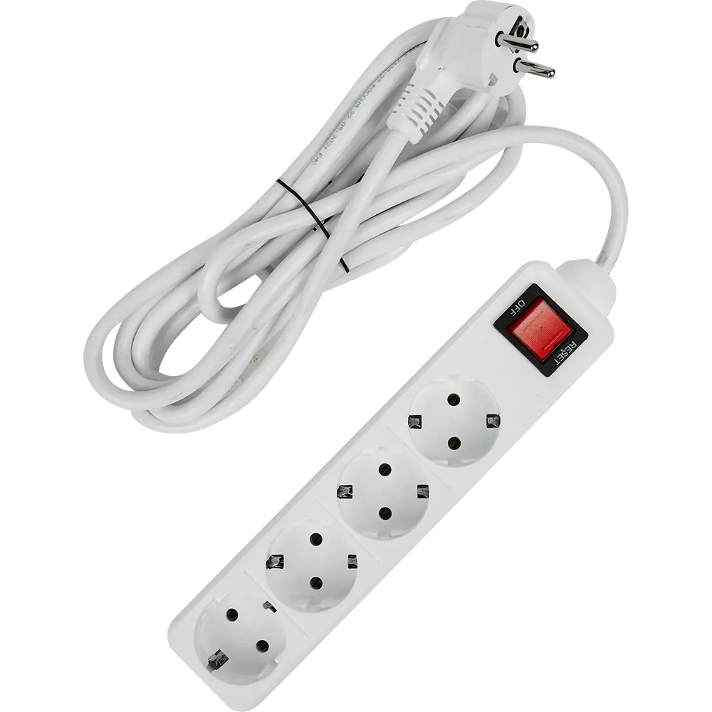 Сетевой фильтр Защита Про 4 розетки с защитой от перегрузок 82741284 STLM-0035248