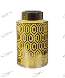 Ваза керамическая желтая малая 31 см "Орнамент" UNICO ДИЗАЙНЕРСКИЕ 255380 Желтый 