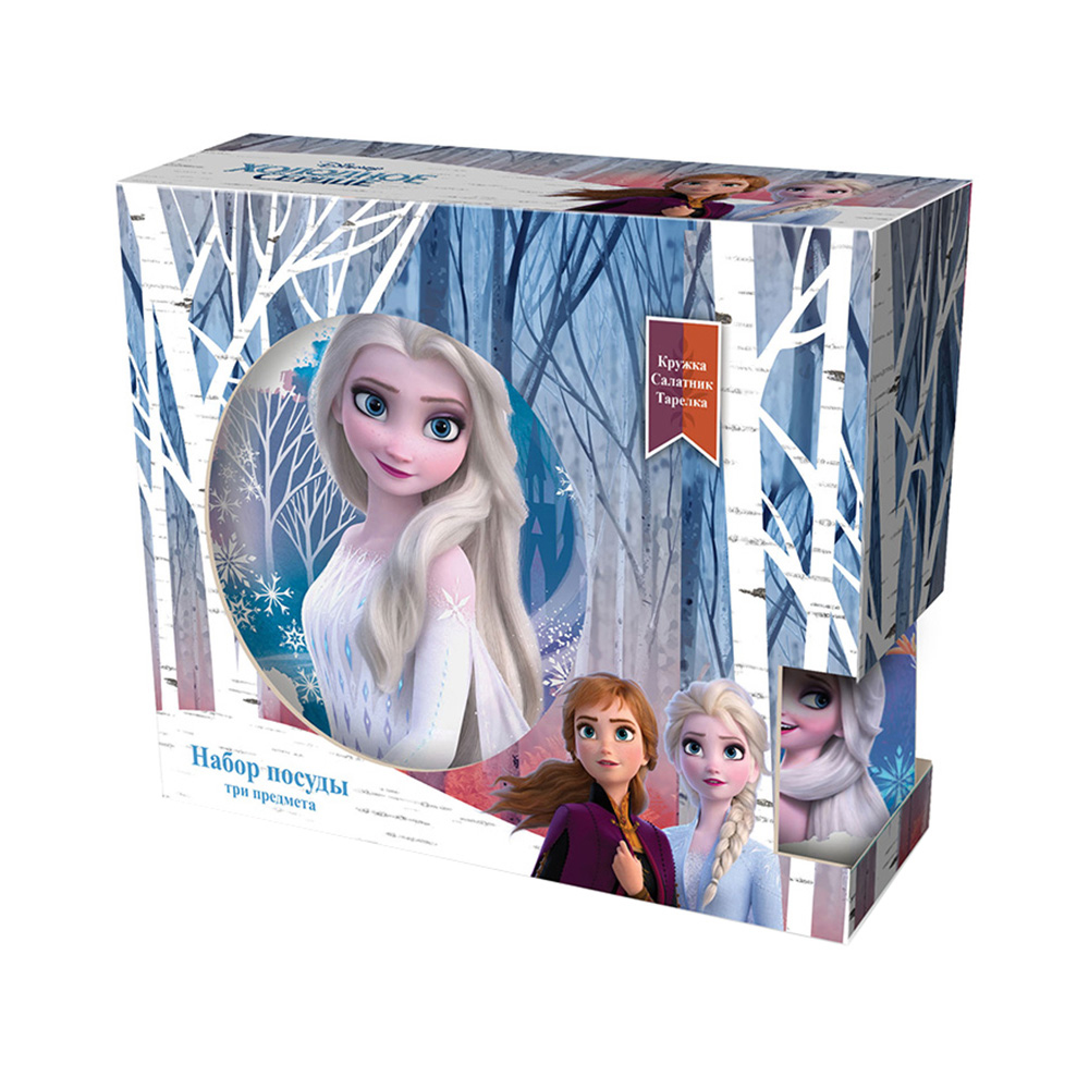 292585 Посуда фарфоровая Набор посуды в подарочной упаковке "Frozen II" 220 мл Santreyd 