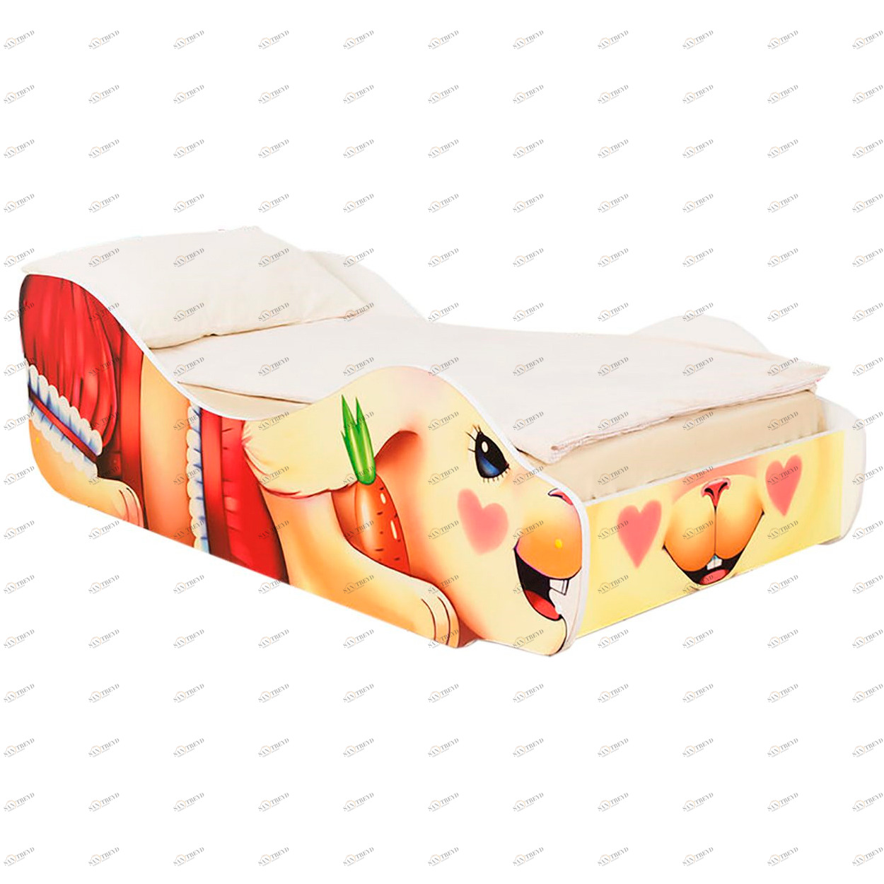 Детская кровать "Зайка Поли" БЕЛЬМАРКО  326787 Желтый Santreyd 