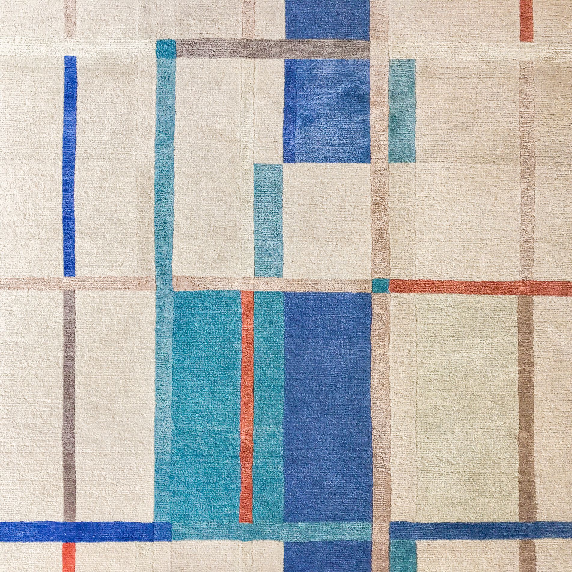 Прямоугольный ковер ручной работы Tapis Rouge абстракция ARCH-00002774 - Вид №4