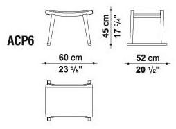 Maxalto Низкий табурет из массива дерева Sella sun-id-1419345 - Вид №2