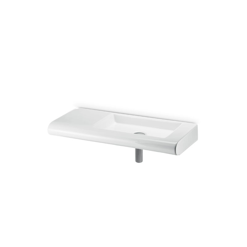 L020T0RPV1.101 Подвесная раковина прямоугольная A. e T. Italia CURVET Белый матовый AeT ITALIA