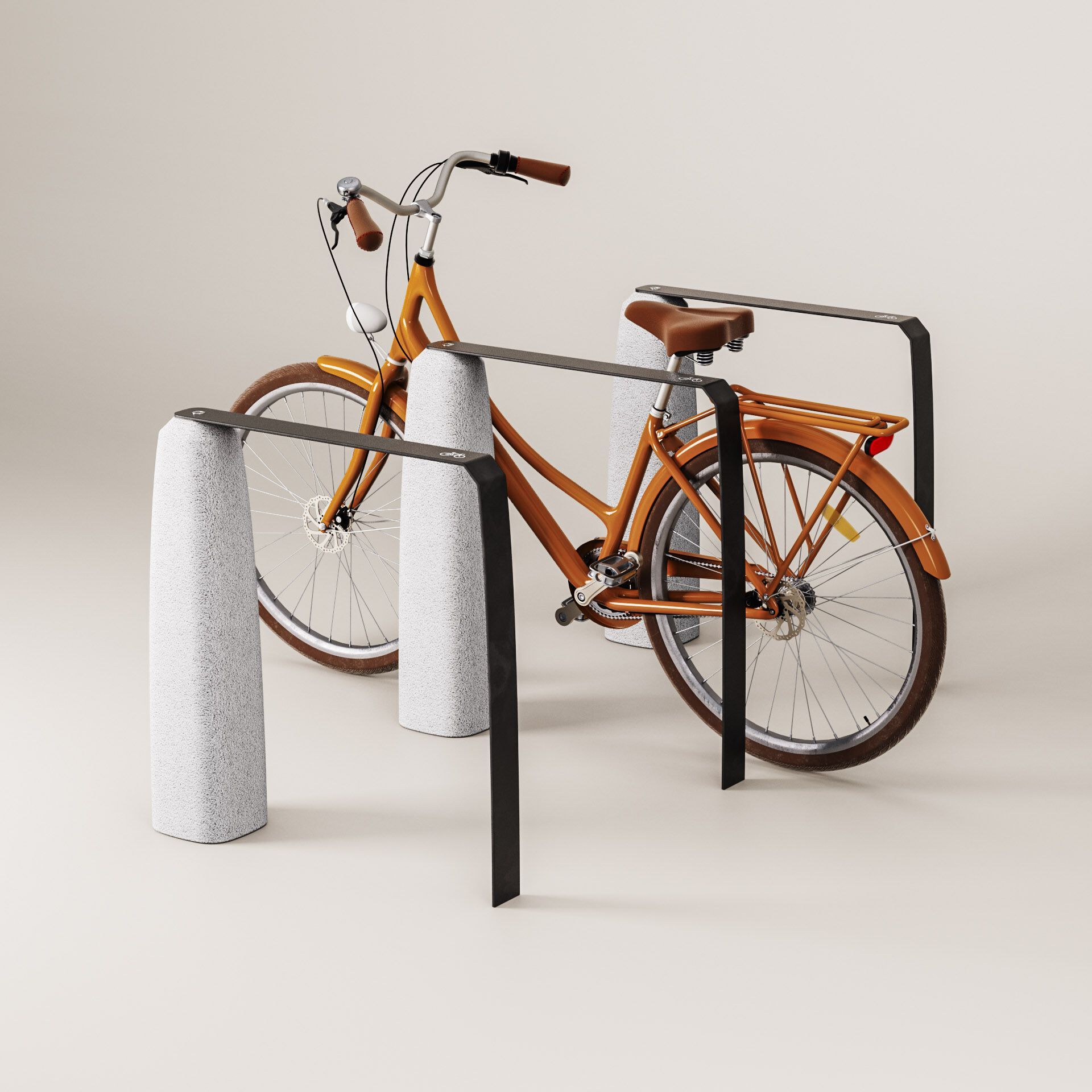 Бетонные и стальные велосипедные стойки Kremen ARCH-00036601 - Вид №13