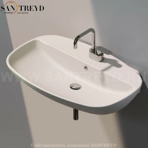 ND5081.9003 Подвесная раковина настенная прямоугольная Ceramica Flaminia Nuda бежевая