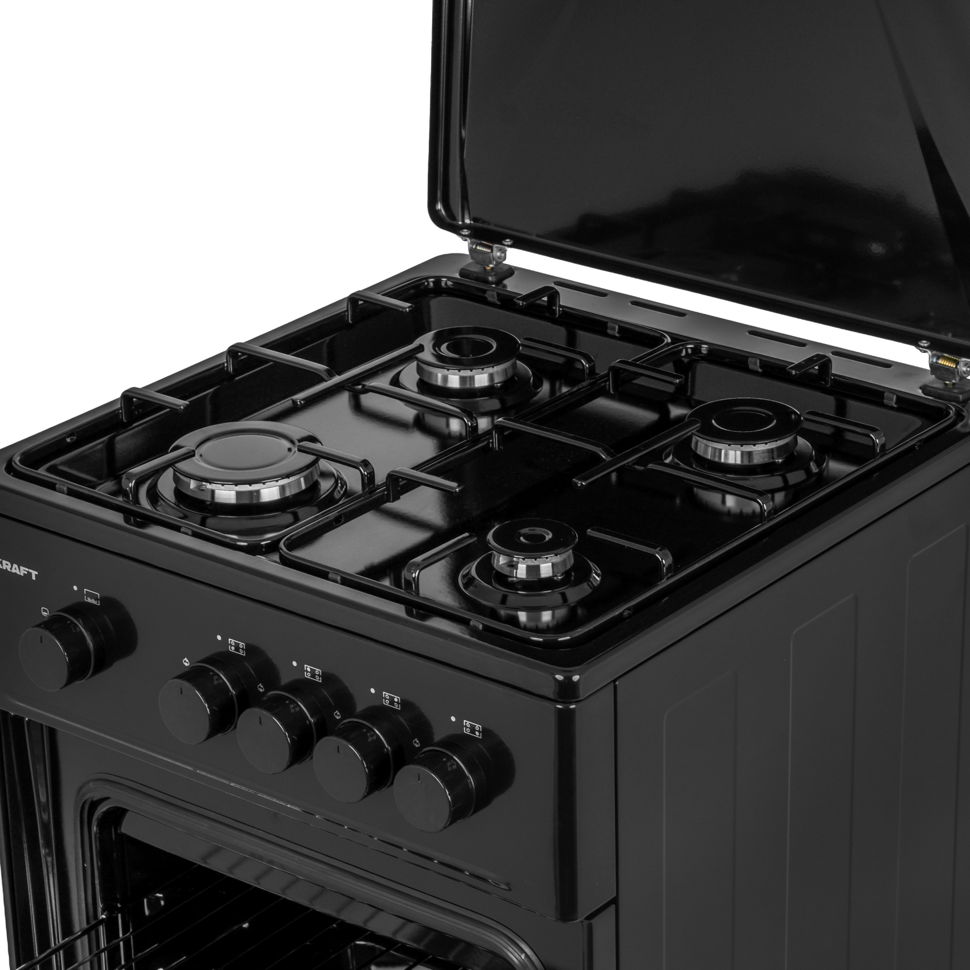 9130787 Газовая плита Kraft KF-FSK5301GBL черный STDN-0110369 - Вид №7