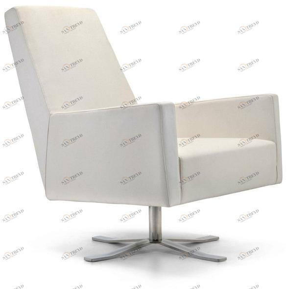 Domingo Salotti Мягкое кресло из ткани в современном стиле с 4 спицами для контракта Boston sun-id-1486369