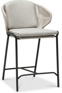 MNST311 Барный стул 61 веревка лава серебро Manutti Radius
