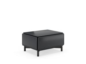 Деревянная прямоугольная тумбочка с ящиками