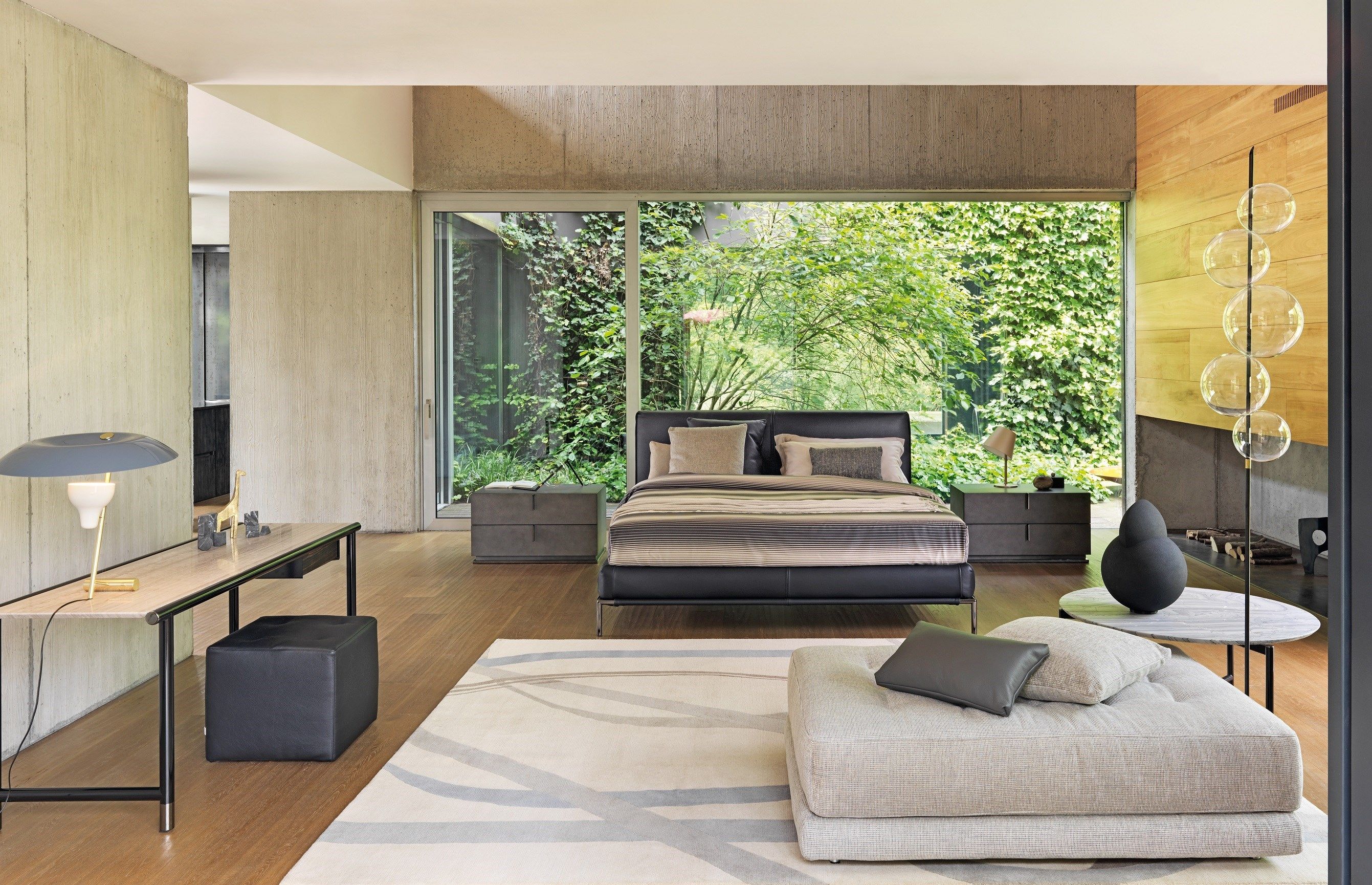 Съемная двуспальная мягкая кровать из ткани Flou ARCH-00088160 - Вид №9