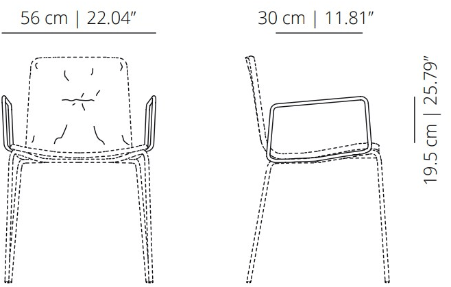 Viccarbe Регулируемое по высоте офисное кресло из дерева с подлокотниками Klip sun-id-1516311 - Вид №2