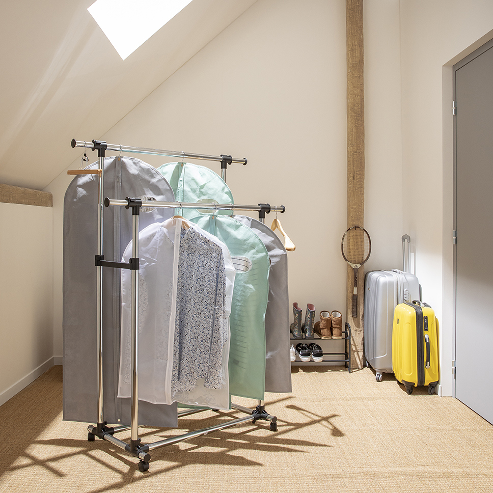 82008804 Чехол для одежды 60x90 см текстиль цвет серый STLM-0017169 SPACEO  - Вид №13