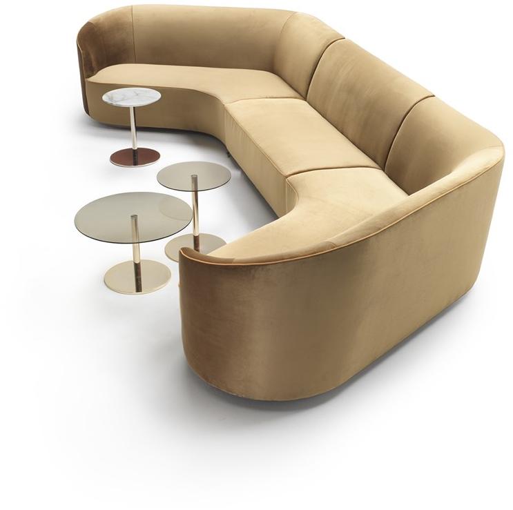 Marelli Изогнутый диван из ткани Moon sun-id-1418419 - Вид №5