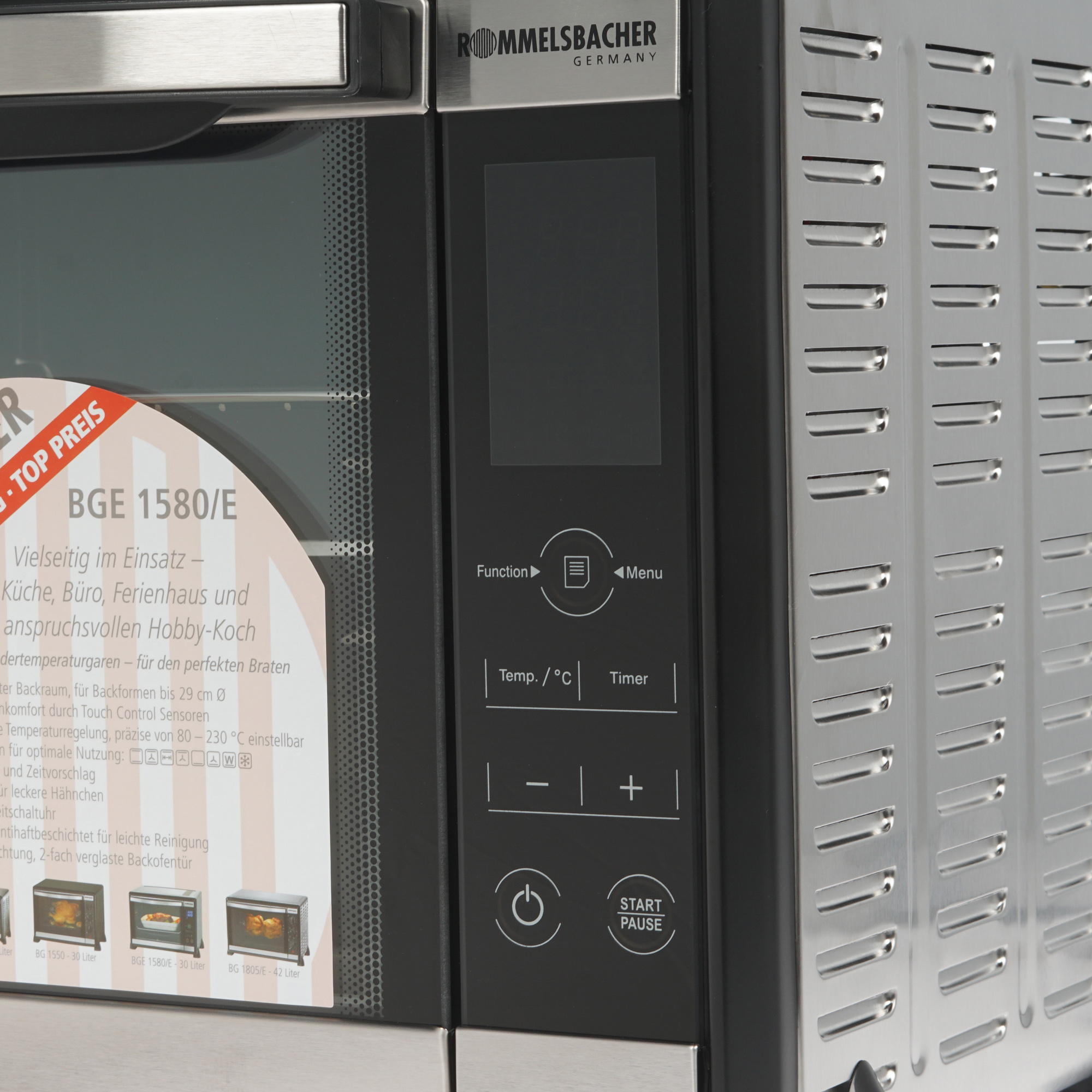 8159743 Мини-печь Rommelsbacher BGE 1580/E черный STDN-0111645 - Вид №3