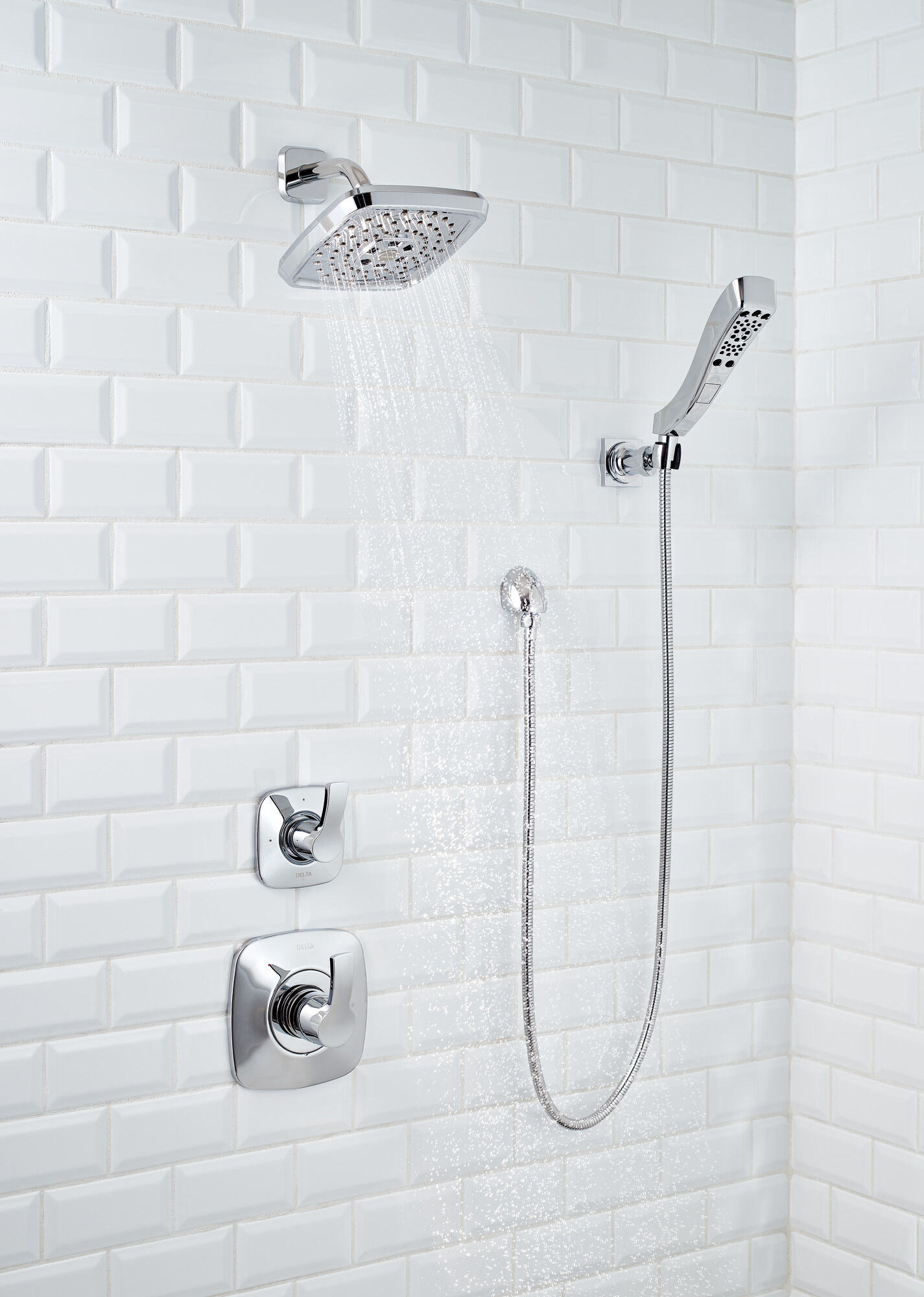 T14252-PN Накладка для душа Monitor® 14 серии H2Okinetic® Delta Faucet Tesla Полированный никель - Вид №6