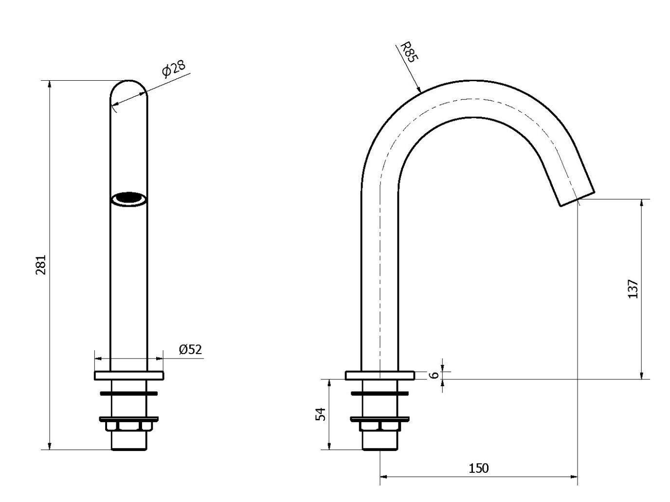 Электронный смеситель для раковины CROSSWATER MPRO ARCH-00002147 - Вид №2