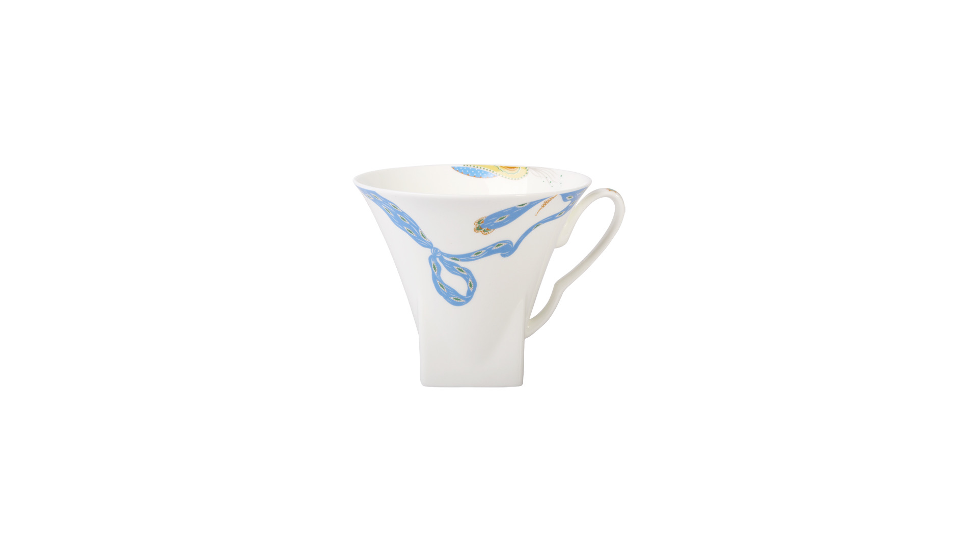 10597974 Императорский фарфоровый завод Чашка чайная с блюдцем "Индийский танец" "Петрополь" Фарфор костяной  - Вид №1