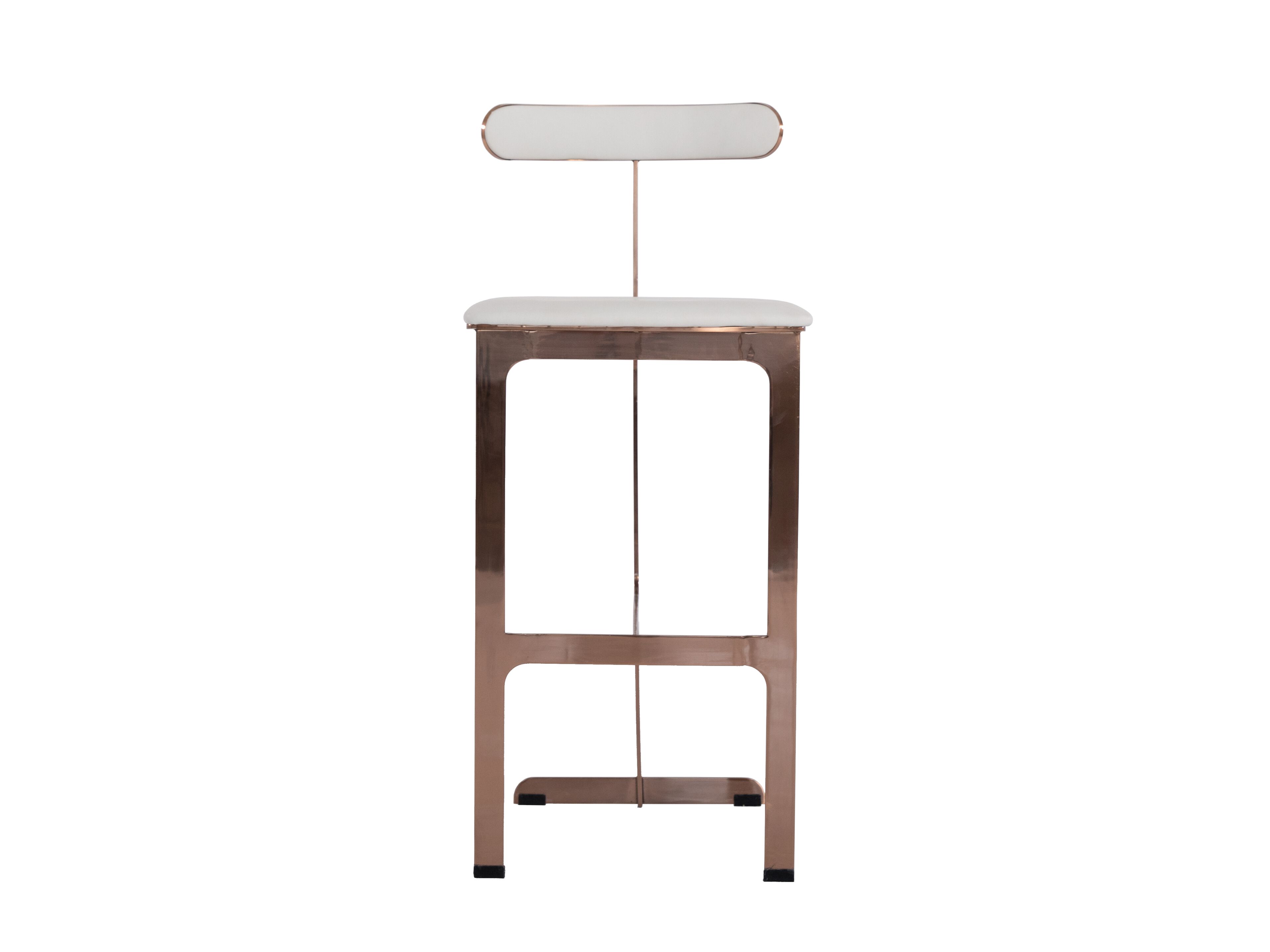 Стальной барный стул со спинкой ABLE ERIC ARCH-00015240