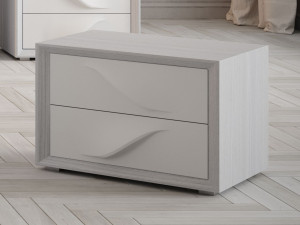 Деревянная прямоугольная тумбочка с ящиками