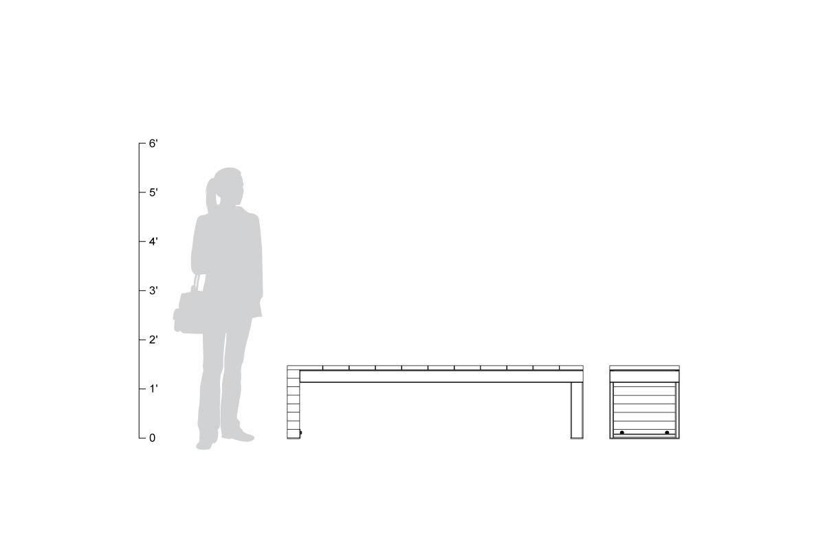 FSRT28 Скамья Duo  Forms-surfaces  - Вид №9