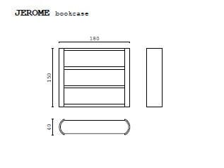 Отдельно стоящий книжный шкаф из лакированного дерева CPRN HOMOOD Shapes ARCH-00128601 - Вид №2