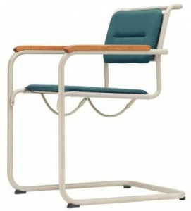 Thonet Садовый стул консольный с подлокотниками S 33