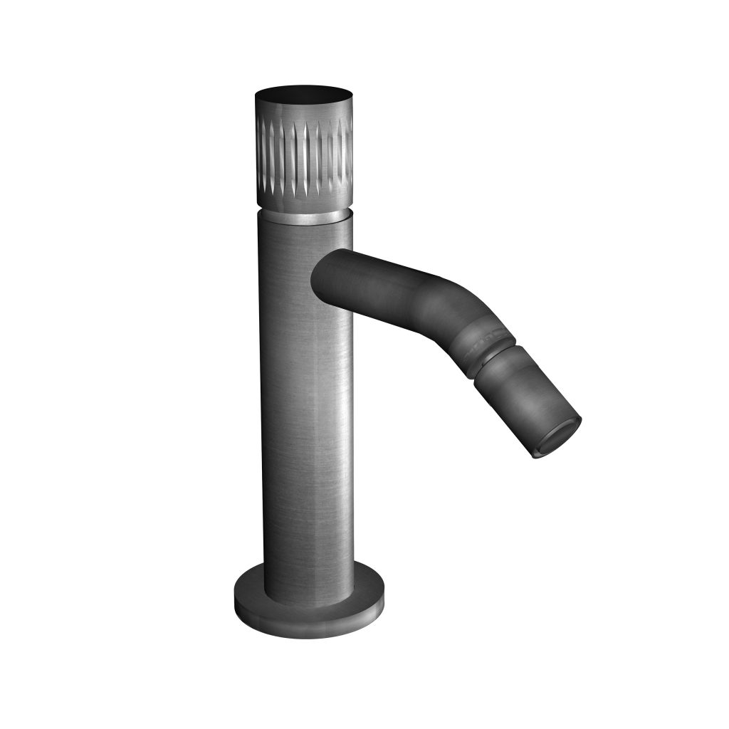 71522 Смеситель для биде из матовой нержавеющей стали 316 с традиционным картриджем. Bongio Time2020 T&Lever 