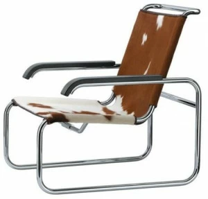 Thonet Санки из воловьей кожи с подлокотниками S 35