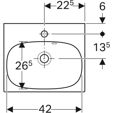 500.636.01.2 Раковина Geberit Acanto Geberit  - Вид №2