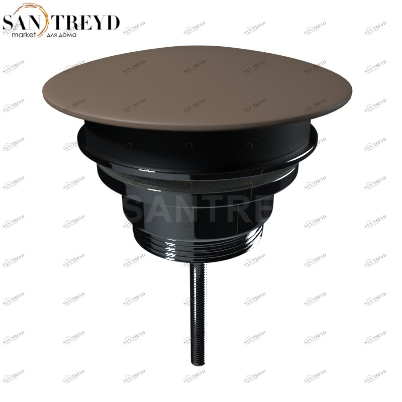 923388 Донный клапан клик-клак всегда открытый с накладкой из керамики 1”1/4 Kerasan 