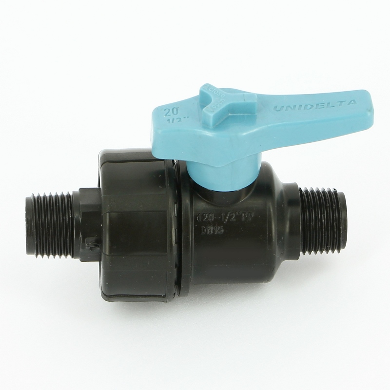 Кран НН Unidelta 1/2" для труб ПНД полипропилен PP-B 1074002002001