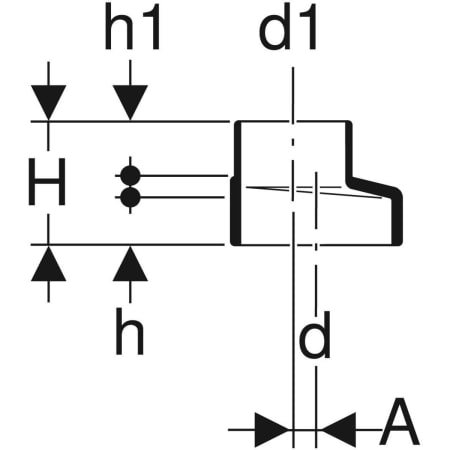 307.060.14.1 Переход эксцентриковый Geberit Silent-db20, короткий Geberit  - Вид №2