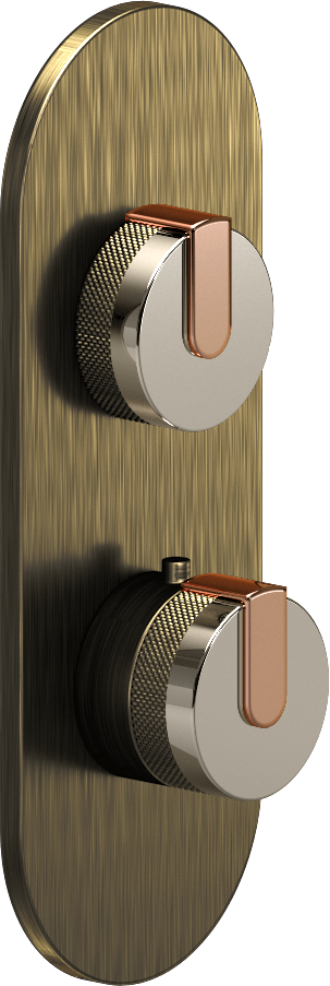 E-8026-R1PNE0-L1RG-VBB-T Планка M-Series с 2 ручками - Внешняя часть GRAFF MOD+