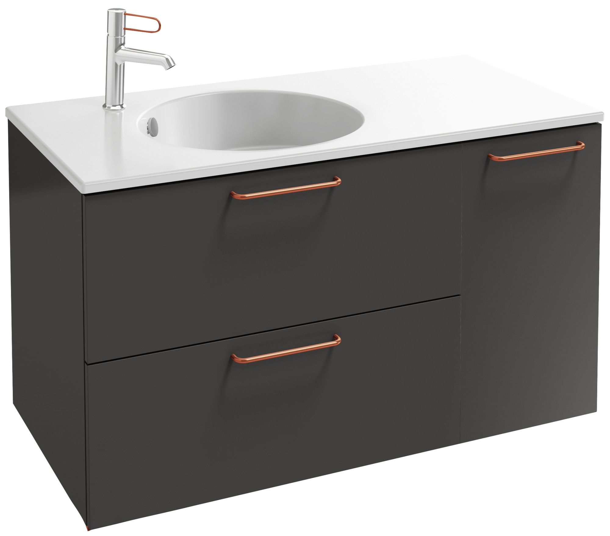 EB2544-R7-NR4 Тумба для столешницы 100 см, 2 ящика/1 дверь JACOB DELAFON ODÉON RIVE GAUCHE ODEON RIVE GAUCHE