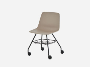 Полипропиленовый стул для конференций с подставкой для хранения