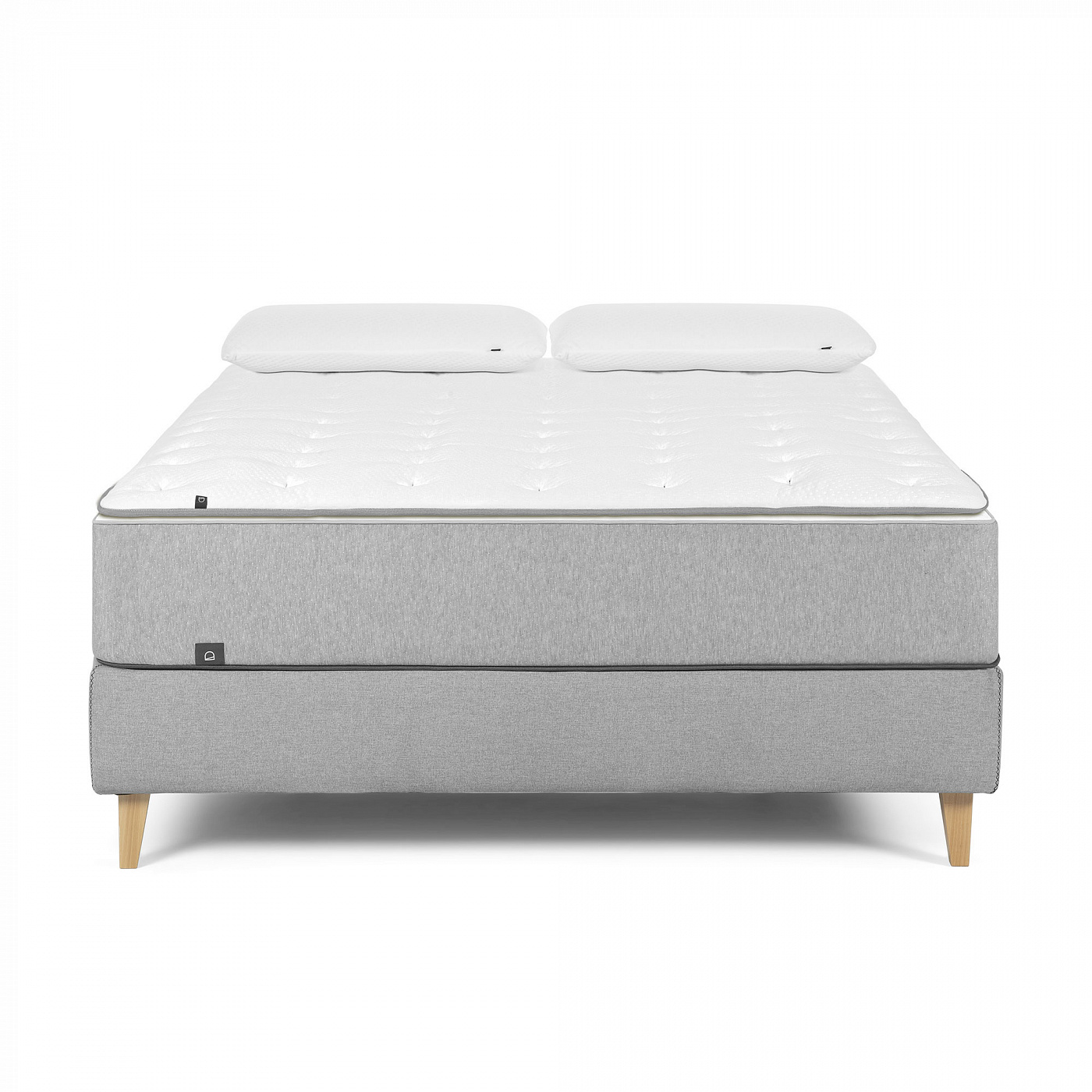 062762 Кровать 90x190 серая La Forma Nikos