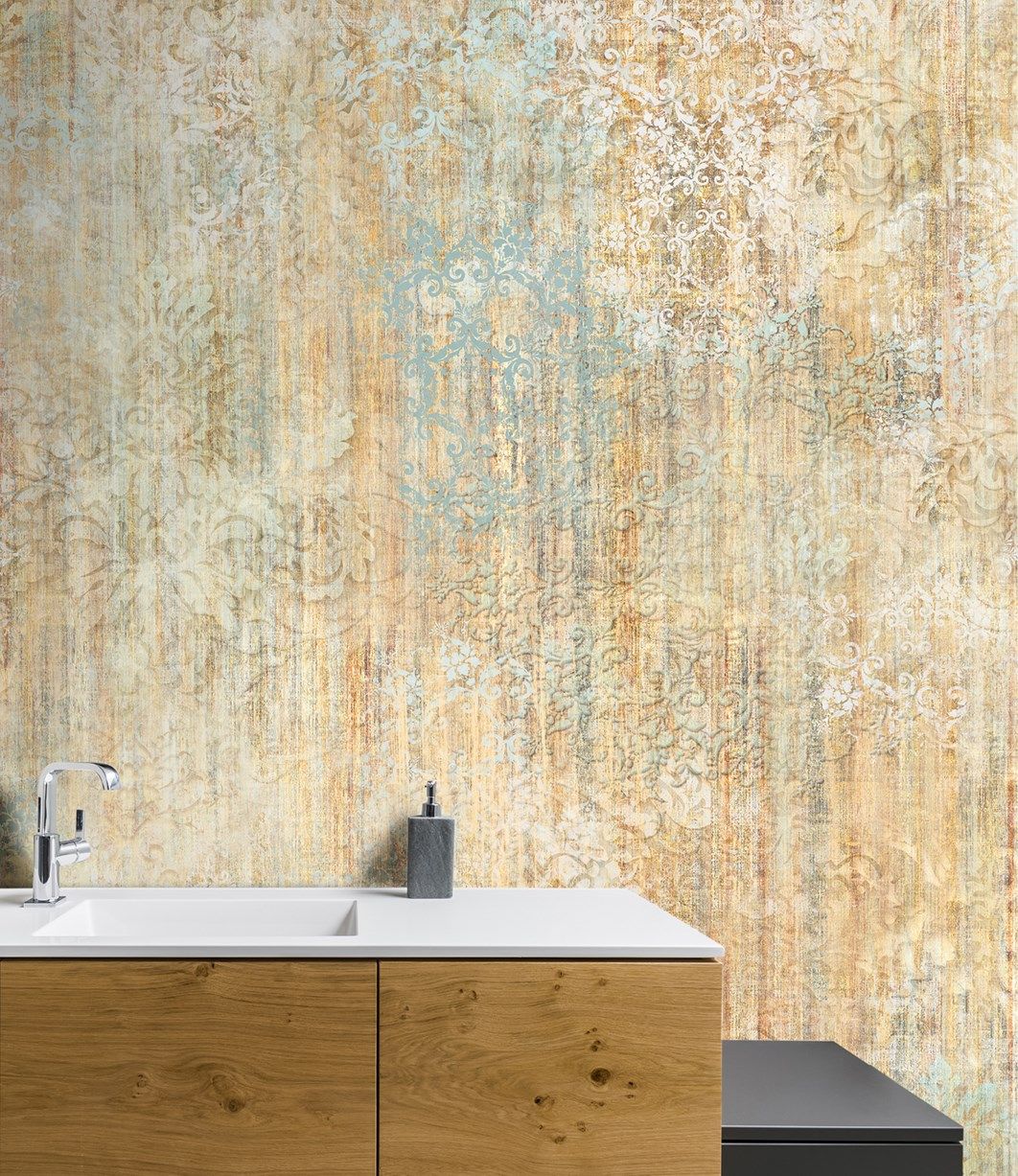 Классические обои, ПВХ бесплатно, экологически чистые, моющиеся WallPepper KRONOS ARCH-00132687