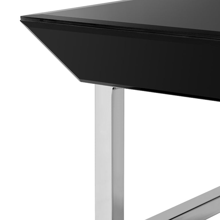 450161-90 ABHIKA КОФЕЙНЫЙ СТОЛ GLASSY H45 120X65 BLACK  - Вид №1