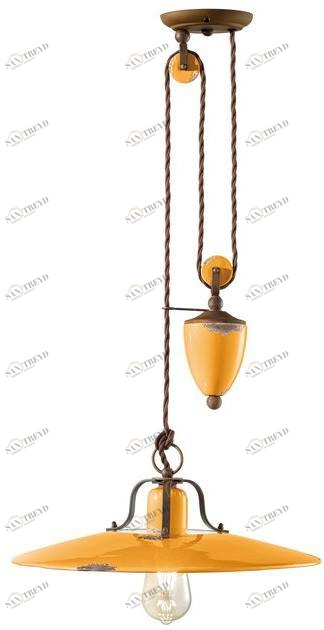 FERROLUCE Регулируемый керамический подвесной светильник Country C1446