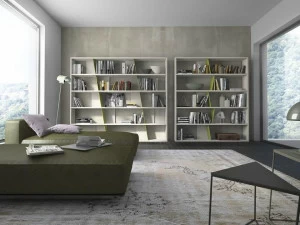 Presotto Модульный модульный открытый книжный шкаф из дерева Crossart