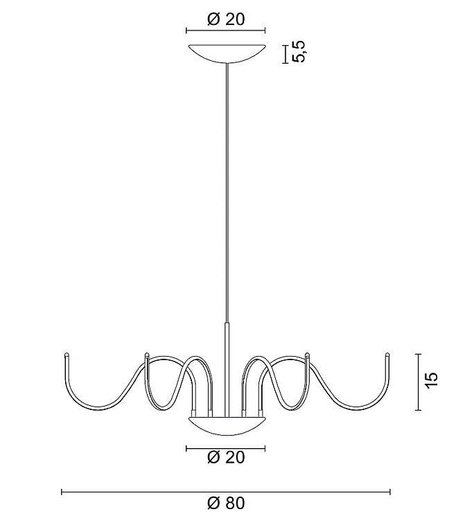 Алюминиевый светодиодный подвесной светильник EGOLUCE Чт ARCH-00036766 - Вид №5