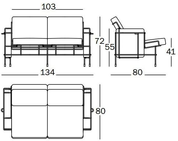 Magis 2-местный тканевый диван Traffic sun-id-1454978 - Вид №2