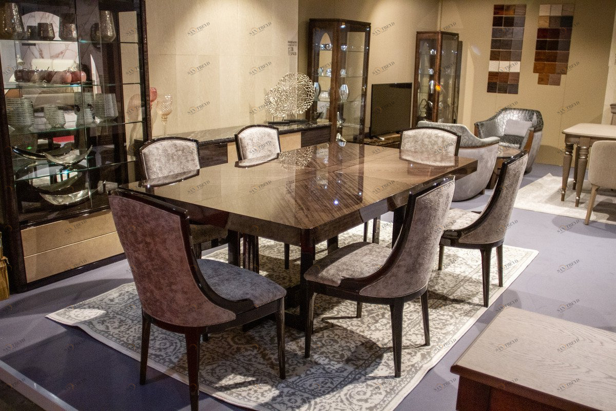 Обеденный стол раздвижной коричневый 210-310 см Santa Barbara HURTADO SANTA BARBARA 00-3981549 Коричневый 