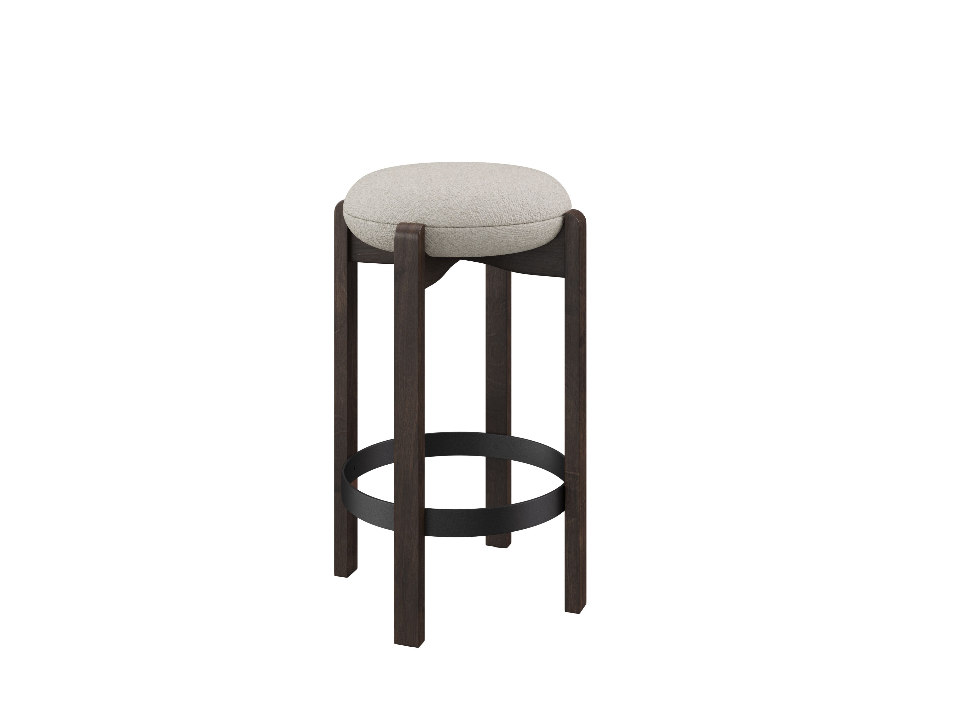 Мягкий барный стул из бука DÔME DECO Nova ' 25 ARCH-00001164 - Вид №9